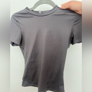 Gray Short Sleeve tight T-Shirt